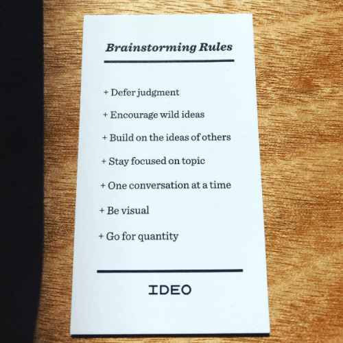 The rules of brainstorming, according to top design firm IDEO