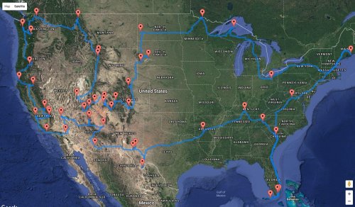 Data Scientist Creates Fully Optimized National Park Road Trip Map