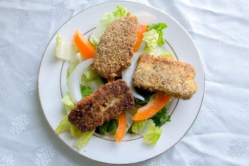 At the Immigrant's Table: Circassian fried cheese with salad