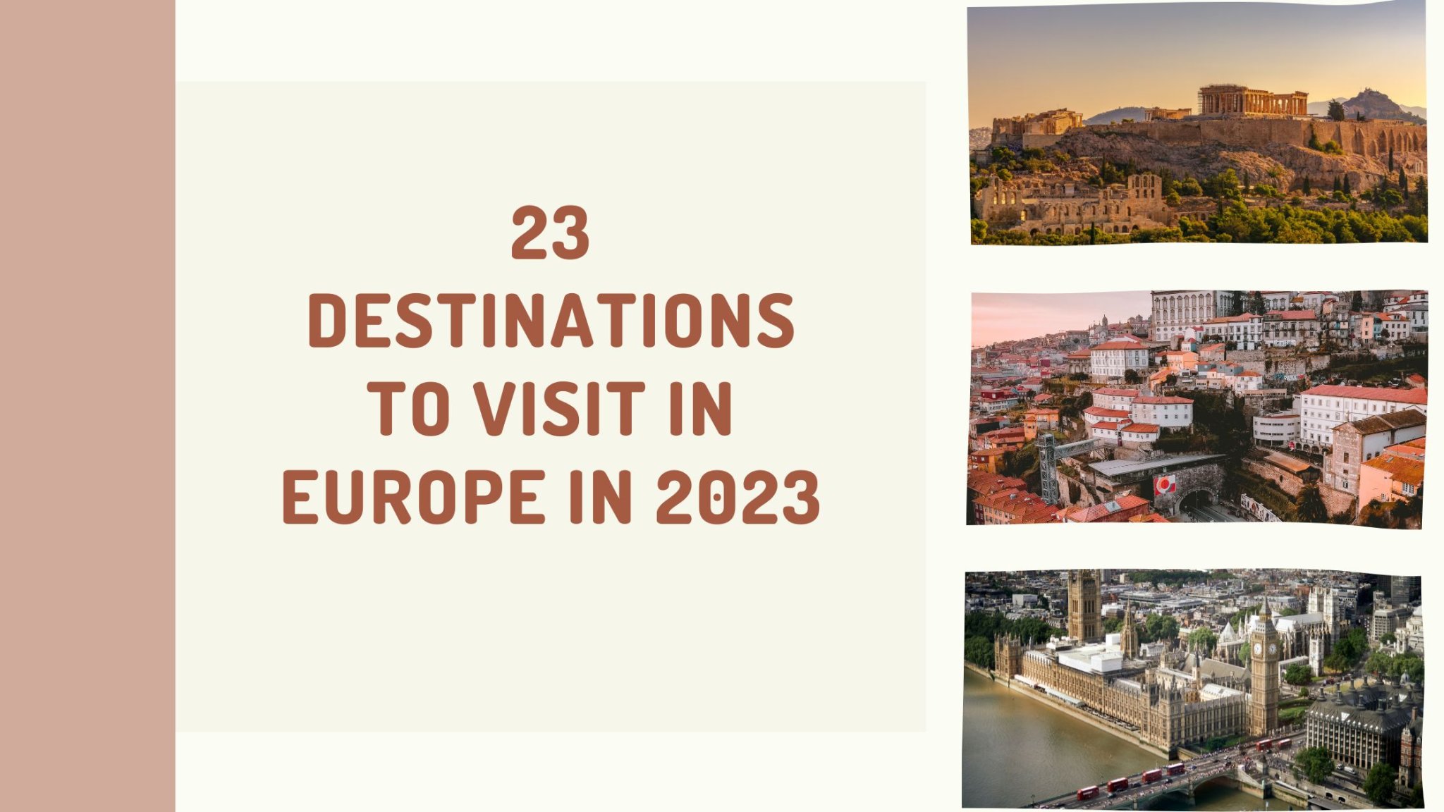 Traveling to & within Europe - best destinations to explore each month