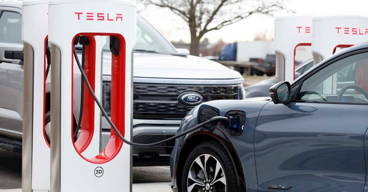 Ford sent out 140,000 free Tesla NACS adapters as it unlocks more chargers for EV drivers