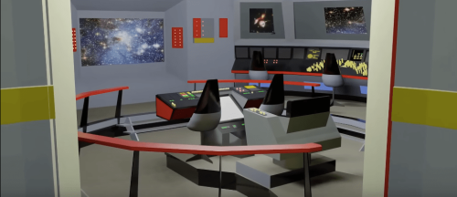 Why the Enterprise bridge on Star Trek: TOS doesn't actually face forward