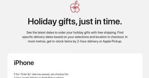 Apple launches new shopping guide with deadlines for ordering in time for the holidays