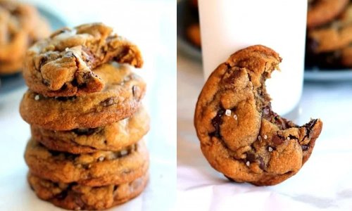Nutella Stuffed Brown Butter + Sea Salt Chocolate Chip Cookies (The Best Cookies in The World)