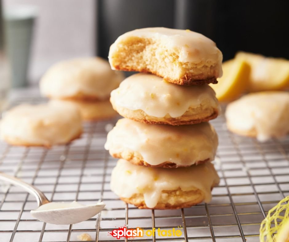 Sweet & Tart Lemony Cookies - Air Fried and Glazed