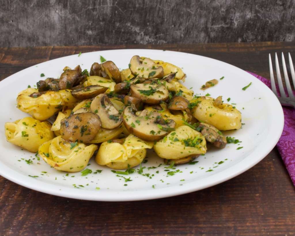 Tortellini Pfanne mit Champignons