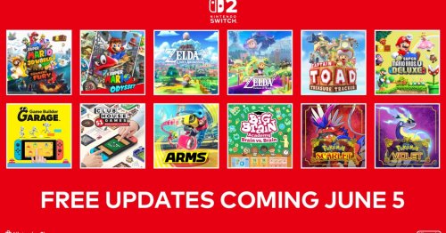 Nintendo officially details FREE Switch 2 upgrades coming to Switch 1 games: Mario, Zelda, Pokémon, more