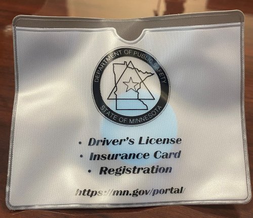 Minnesota wants drivers to use these "document pouches" to avoid getting executed by cops for reaching into the glove box