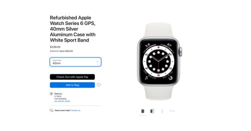 Apple now selling refurbished Apple Watch Series 6 and SE for the first time