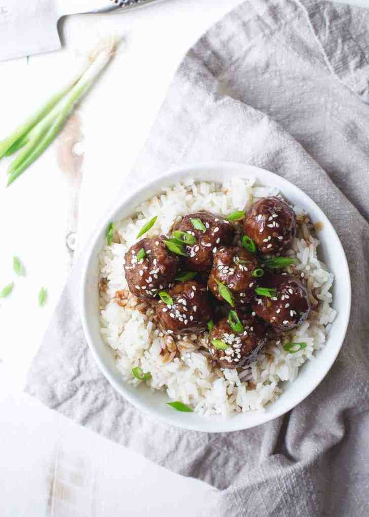 Slow-Cooker Hoisin Turkey Meatballs