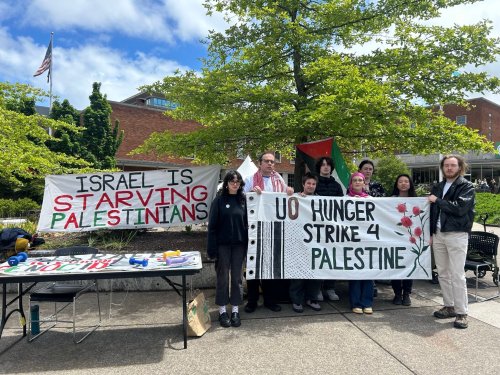 ‘We can echo the emptiness of their stomachs’: Why Oregon students are hunger striking for Gaza