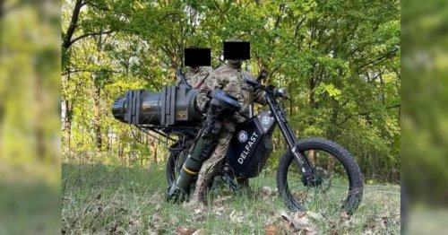 Ukraine is now using these 200 mile range electric bikes with NLAW rockets to take out Russian tanks
