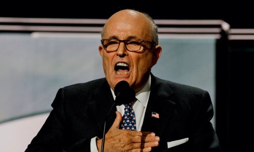 Watch Rudy Giuliani flip his lid when heckled at a parade