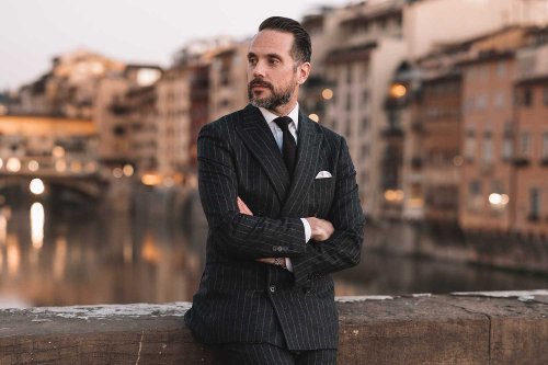 Unlock the Timeless Elegance of a Gray Chalkstripe Flannel Suit