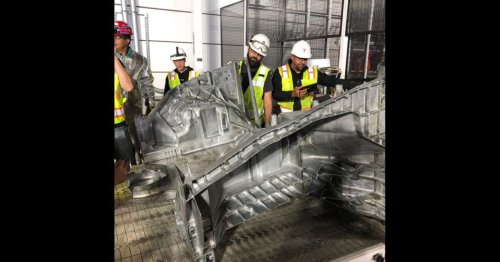 Tesla produces first Model Y megacast at Gigafactory Texas - Electrek