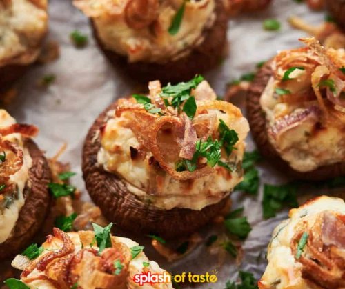 Obsessed With These Easy Creamy Stuffed Mushrooms
