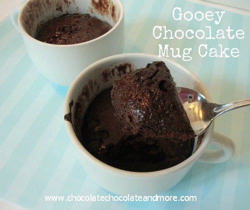 Gooey Chocolate Mug Cake-3 Ingredients