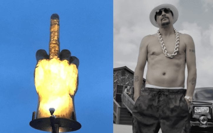 Kid Rock Once Had A Giant Middle Finger Sculpture Built For His Nashville Home