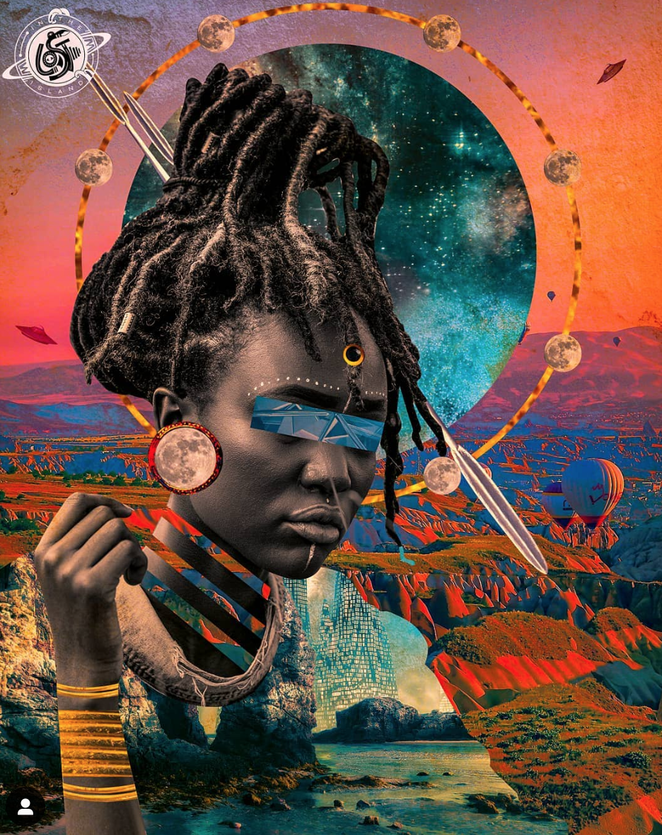 Beautifully Vibrant Afrofuturism Collages