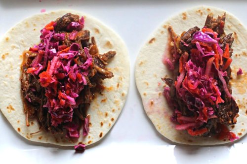 Chile Rubbed Braised Beef Tacos