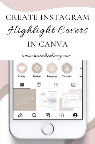 How to Create Instagram Highlight Covers in Canva!