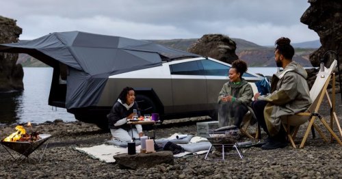 Tesla’s Cybertruck Basecamp is a funky $2,975 tent attachment