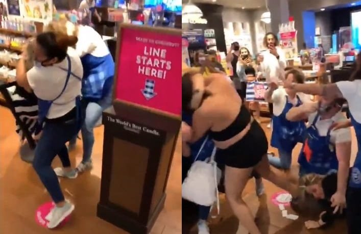 Insane (And Hilarious) Brawl Breaks Out In Bath & Body Works