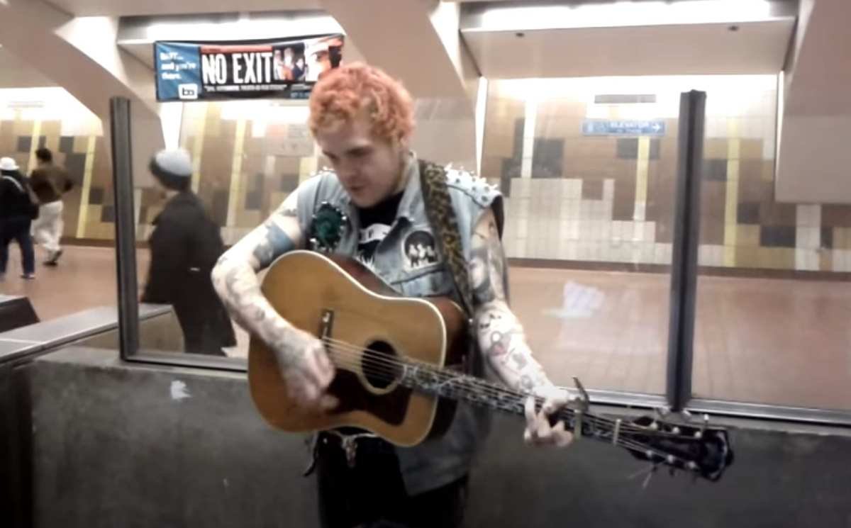 Remember When This Punk Rock Street Performer Broke The Internet With A Johnny Cash Cover?