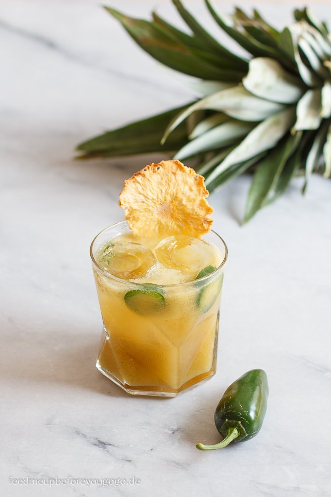 Margarita mit gegrillter Ananas und Jalapeño