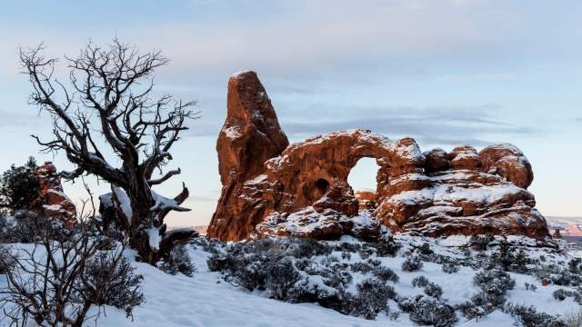 Photographing winter landscapes in Utah