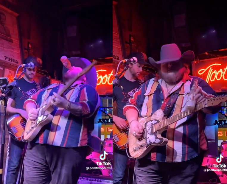 Nashville Guitarist Absolutely Shreds While Chugging A Beer Hands-Free