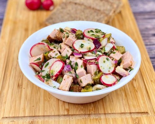 Leberkäse – Radieschen Salat
