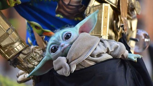 Baby Yoda Replica is Secret Treat as 'Candy Monster Tree' Lures Chula Vista Kids