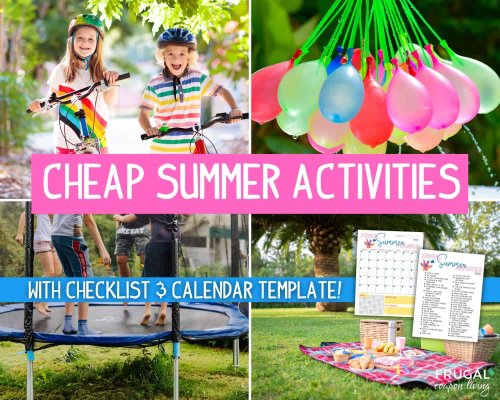 50+ Cheap & Free Summer Activities for Kids - Printable Bucket List!