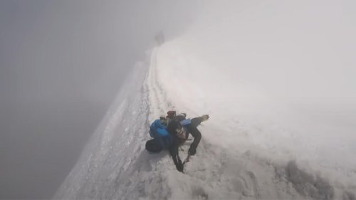 WATCH: Man Stops Himself From Falling To "Certain Death" on Mont Blanc