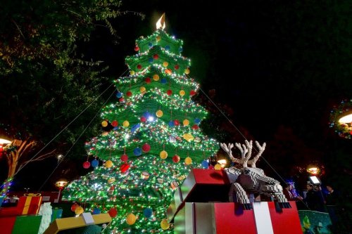 Hallmark Channel Stars to Light Up Legoland California's Three-Story Christmas Tree