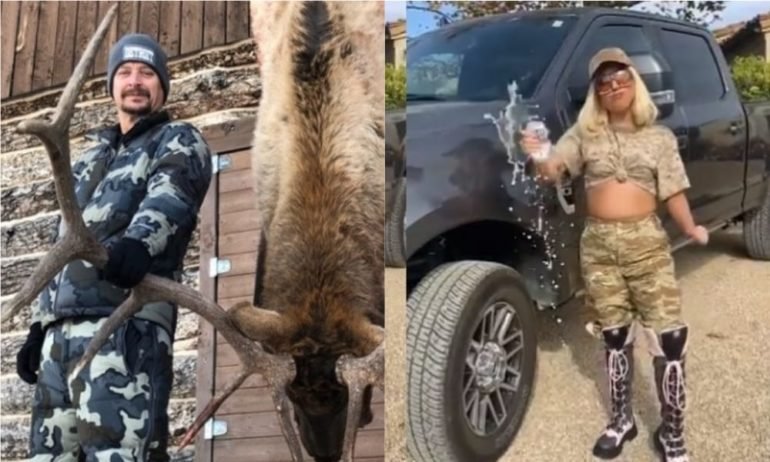 Kid Rock Fires Back At Lady Gaga With Elk Hunting Photo After She Mocks Country Folks And Camo