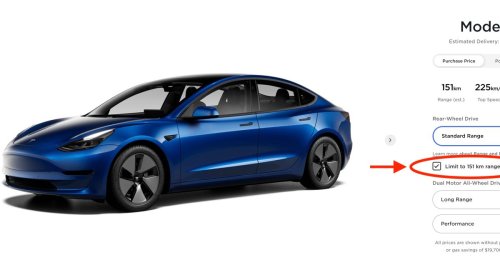 Tesla starts advertising Model 3 with 93 miles of range on its website in Canada