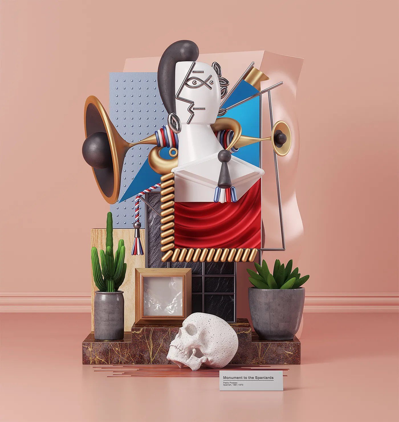 Iconic Picasso Paintings Turned into Stunning 3D Sculpture