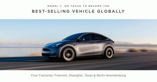 Tesla Model Y is on track to be the world's best-selling car