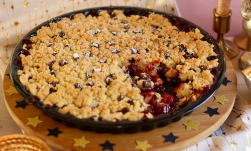 Himmlisches Last Minute Weihnachts-Dessert! Yushkas Weihnachts-Crumble backen! Rezept und Video von SUGARPRINCESS! Gewinnspiel SCCC24 Türchen Nr. 22