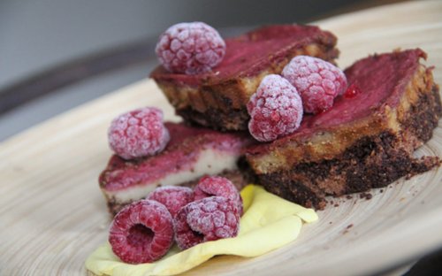 Raspberry Brownie Mini Cheesecake [Vegan, Gluten-Free]