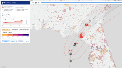 Hurricane Idalia: Tracking Evacuations and Population Movement