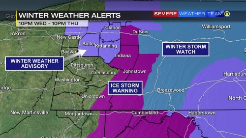 Ice Storm Warnings, Winter Weather Advisories Issued For Parts Of The ...