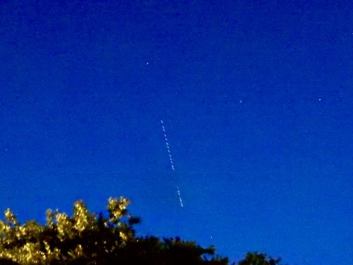 Starlink satellites spotted in North Carolina skies overnight
