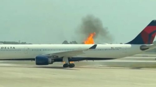 Delta flight going to Atlanta evacuated for fire