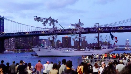 Mexican Navy Sailing Ship Hits Brooklyn Bridge, Killing Two Crew Members
