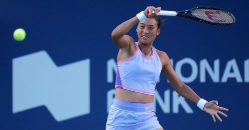 Photos: Zheng topples Andreescu; Pliskova triumphs in Toronto