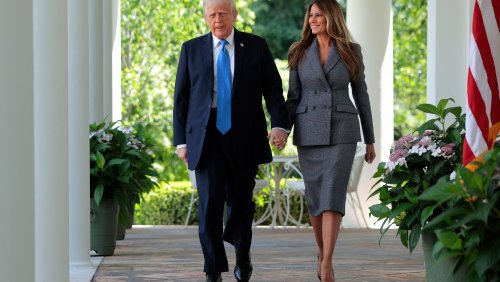 Melania Trump Sports Prada Suit for Take It Down Act Signing