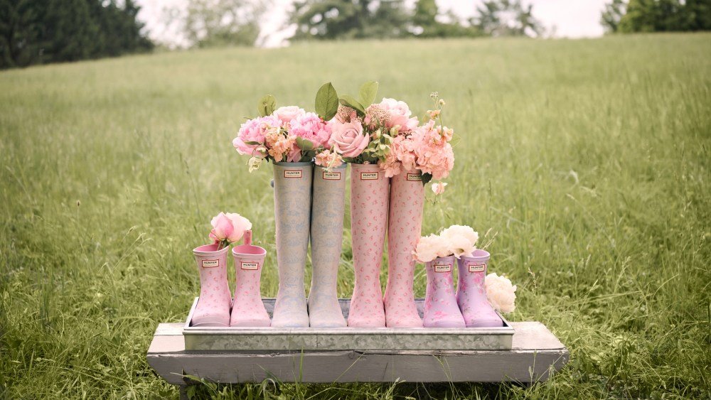 EXCLUSIVE: LoveShackFancy and Hunter Bring Whimsy to Rainy Days With Their Latest Boot Collaboration